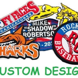 Embroidered Custom Patches Sew On, Iron On, VELCRO® 