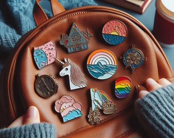 Custom Soft Enamel Pins: Personalized Lapel Pin, Design Your Own Pin, Bulk Pins, School Pins, Trading Pins