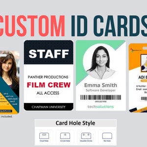 Custom Full Color PVC ID Cards: Double-Sided Printing