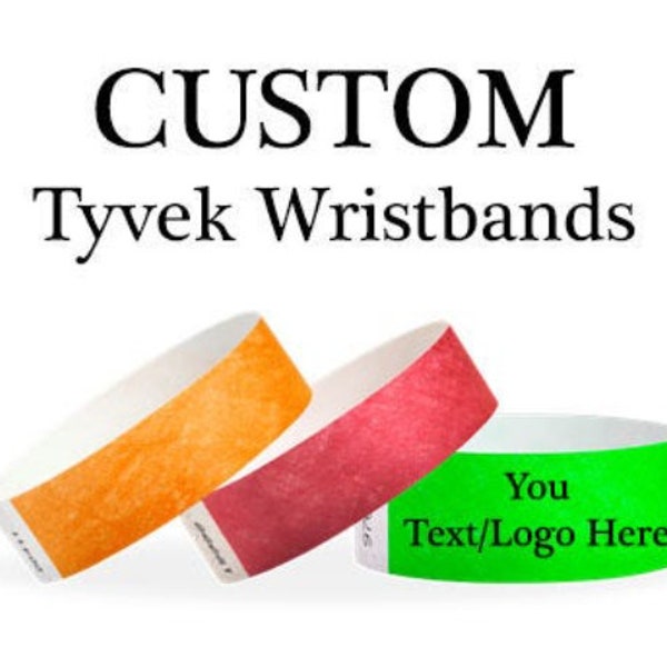 Wholesale Custom Tyvek Wristbands Quality Tyvek Wristbands Custom Wristband | Printed Tyvek Wristband FREE Shipping