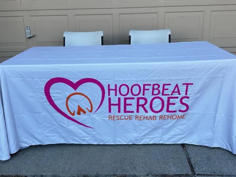 RUSH Custom Table Covers - Personalized Tablecloth With Logo, Full ...
