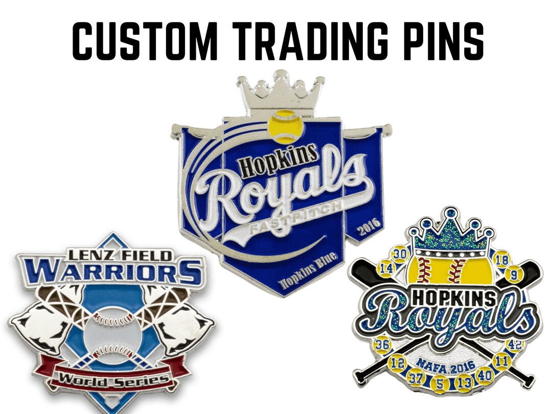 CUSTOM Trading Pins, Custom Softball Trading Pins, Team Pins