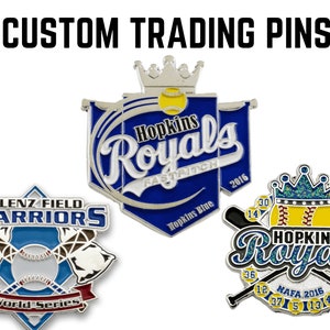 CUSTOM Trading Pins, Custom Softball Trading Pins, team pins, personalized lapel pins custom enamel pin, softball pins, pin button game pins