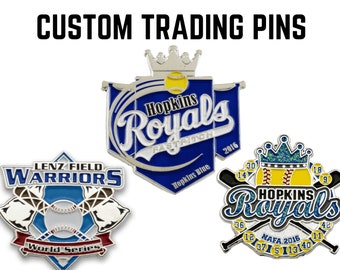 CUSTOM Trading Pins, Custom Softball Trading Pins, team pins, personalized lapel pins custom enamel pin, softball pins, pin button game pins