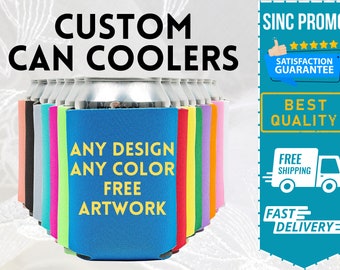 Custom Can Coolers, Personalized Can Coolers, Promotional Products, Promotional Gifts, Gift Items, Personalized Gifts, Business Giveaways