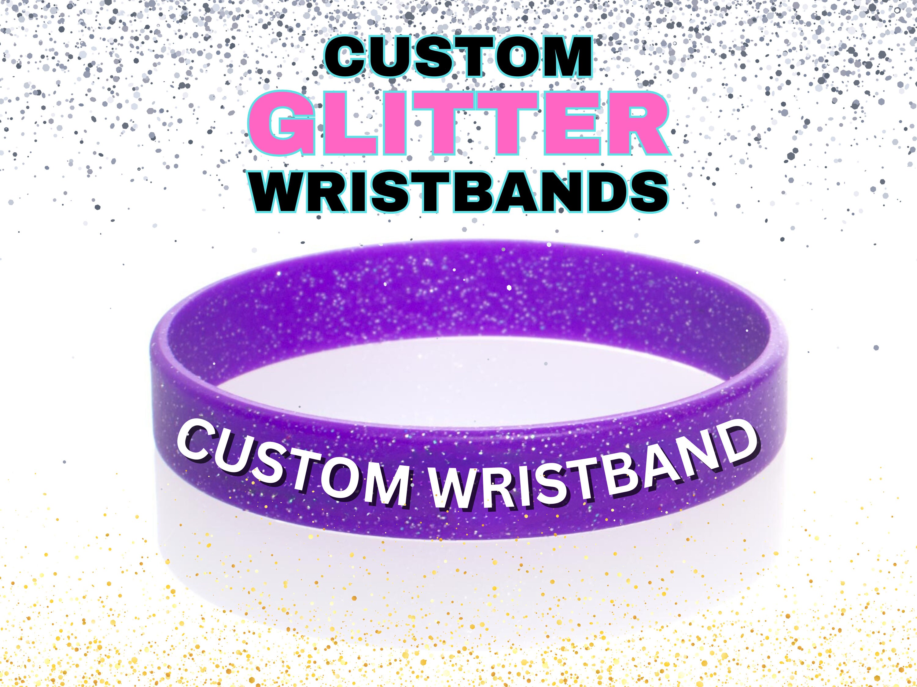 Glitter wristbands discount