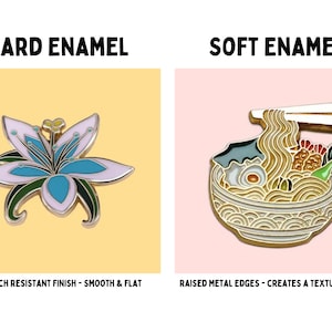 Soft enamel vs hard enamel pins Custom soft enamel pins benefits Custom hard enamel pins advantages Soft enamel vs hard enamel durability Free shipping on custom enamel pins Fast shipping for enamel pin orders