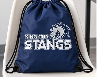 Custom Drawstring Bags with Logo, Personalized Nylon Bag, Custom Team Sports Bags, Gym Bag, Cinch Backpack, Custom Logo Bulk Promotional Bag