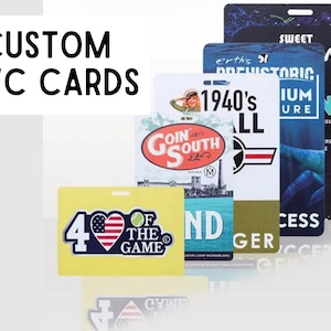 CUSTOM PVC Cards Both side - Personalized Pvc Name Tags - id Badge Photo ID Cards for workplace, visitors, badges, contractors, Staff Card