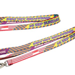 Personalized full-color lanyards with free artwork and shipping, multiple attachments, custom logo lanyards, J-hooks, lobster claws, safety breakaway, fast shipping lanyards, buckle release lanyards, bulk custom lanyards, perfect for events