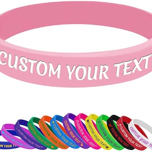 Custom Wristbands - Personalized Rubber Bracelet - Silicone wristbands Motivation, Events, Gifts, Support, Fundraisers, Awareness, & Causes