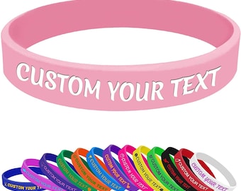 Custom Wristbands - Personalized Rubber Bracelet - Silicone wristbands Motivation, Events, Gifts, Support, Fundraisers, Awareness, & Causes