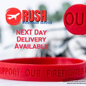 RUSH Custom Wristbands - Debossed wristbands - kawaii, Motivation, Events, Gifts, Support, Fundraisers, Awareness, & Causes - FAST DELIVERY