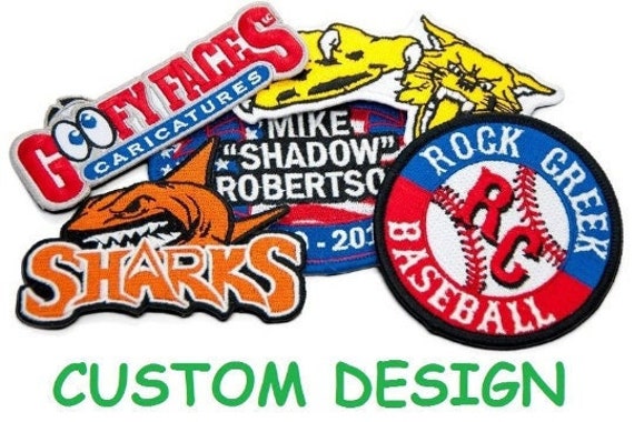  Custom Patch Personalized Embroider Name Patches with Your Name/Text  for Uniform/Hat/Clothing/Jackets with Sew On/Iron On/Hook and Loop : Arts,  Crafts & Sewing