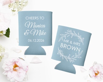 CUSTOM Wedding Can Coolers | To Have and To Hold Can Coolers | Personalized Wedding Can Coolers | Collapsible Foam Coolers | Wedding Favors