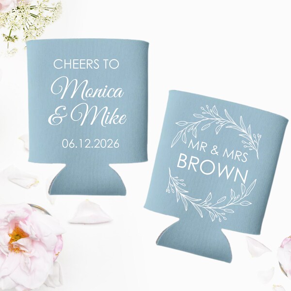 CUSTOM Wedding Can Coolers | To Have and To Hold Can Coolers | Personalized Wedding Can Coolers | Collapsible Foam Coolers | Wedding Favors