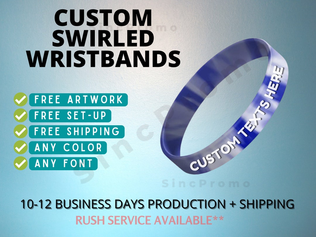 Best Silicone Wristbands, Silicone Bracelets Cheap Silicone Wristbands |  Rainbow swirl, Wristbands, Silicone bracelets