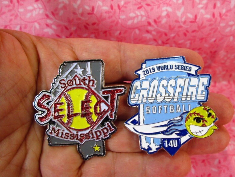 CUSTOM Trading Pins, Custom Softball Trading Pins, team pins, personalized lapel pins custom enamel pin, softball pins, pin button game pins