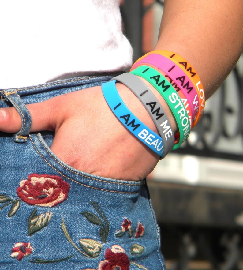 Custom Wristbands Personalized Rubber Bracelets Silicone Etsy