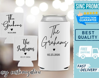 Custom Wedding Can Coolers: Personalized Neoprene Wedding Favors