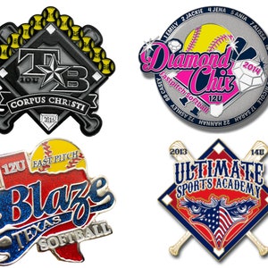 CUSTOM Trading Pins, Custom Softball Trading Pins, team pins, personalized lapel pins custom enamel pin, softball pins, pin button game pins