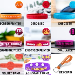 Custom Wristbands - Personalized Rubber Bracelet - Silicone wristbands Motivation, Events, Gifts, Support, Fundraisers, Awareness, & Causes