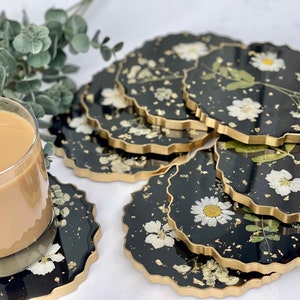Handmade resin coasters