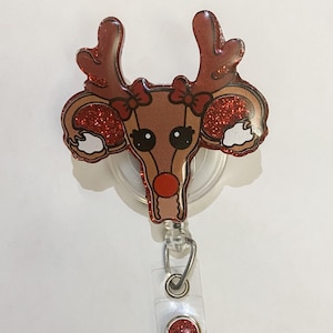 Reindeer uterus badge reel