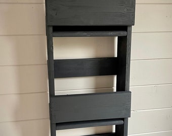 Urban slate painted - 1m Vertical shoe space saving organiser