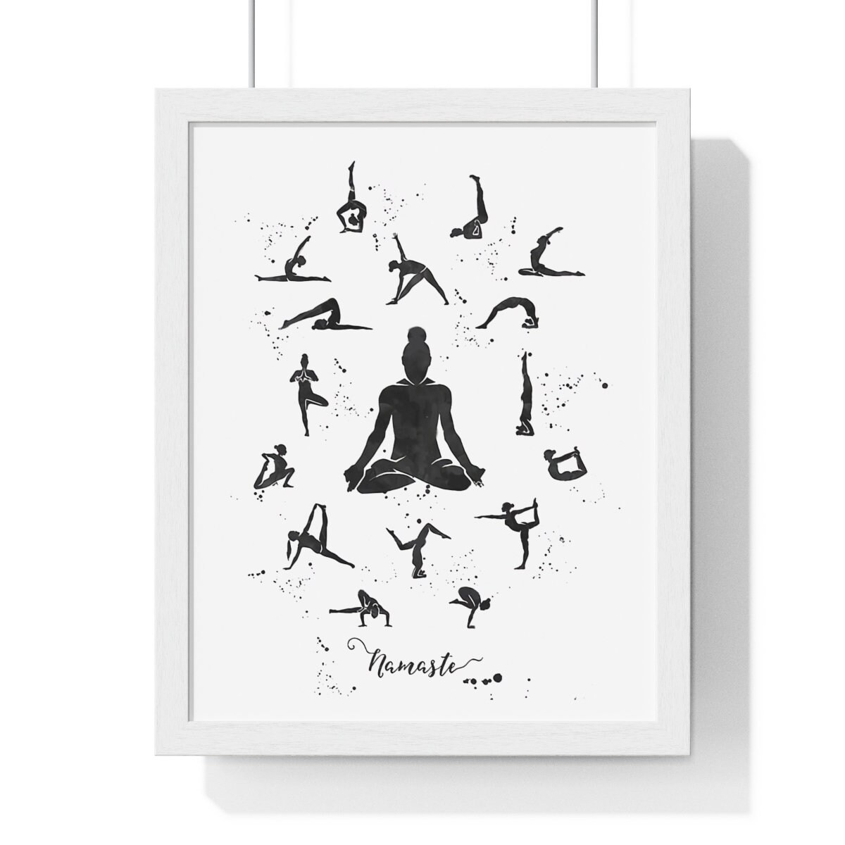 Yoga Poses Poster Yoga Poses Wall Decor Yoga Poses Wall Etsy Denmark