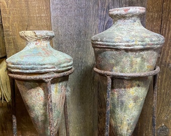 Ancient Roman/Byzantine/Thracian Wine Amphoras with Stands ~  1st-5th Century AD ~ Extremely Rare