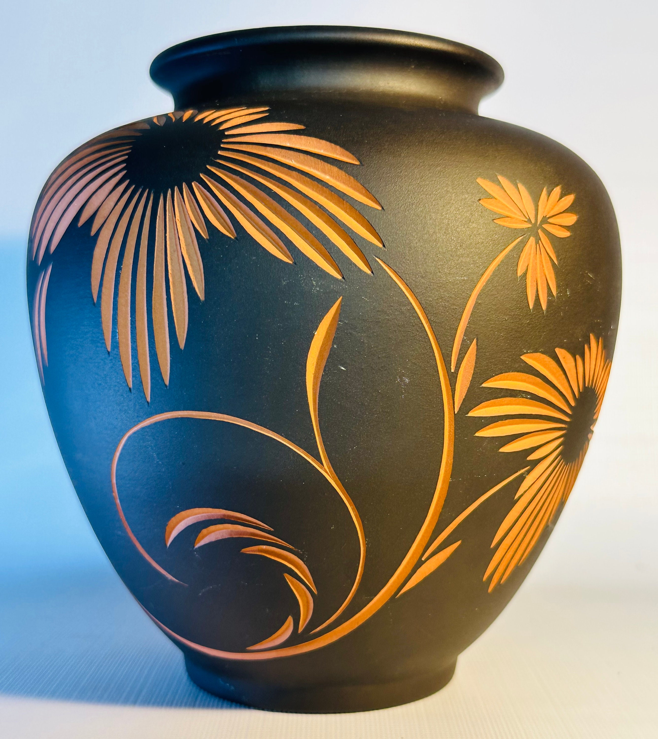 Wormser - Sgraffito Pottery Etsy by German Vase Terra Pottery West Mid-century Clay Sigilata