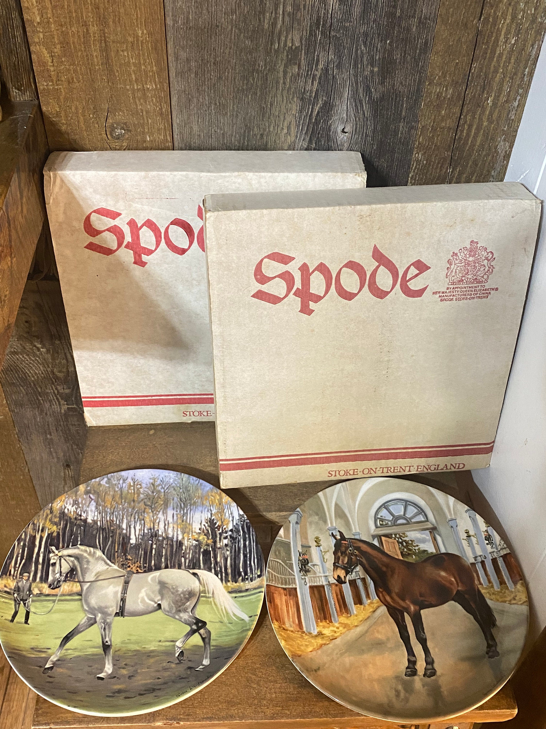Two Spode 1989 Collectible Horses Plates Susie Etsy UK