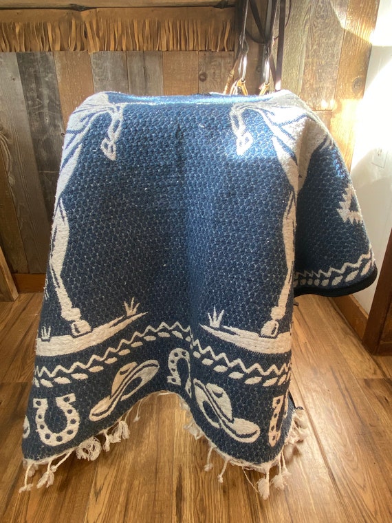 Vintage Western/Old West/Navajo Style Poncho - image 3