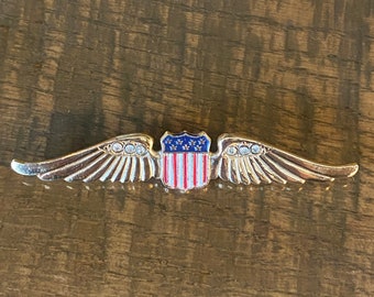 Rare US Air Force Style Brooch pin by Coro - Sterling Craft