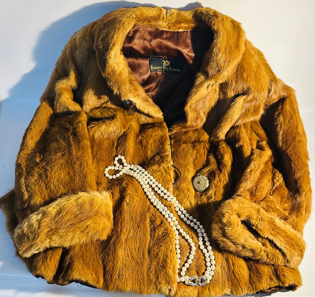 Early 1900s Hudsons Bay Co. Brown Mink Fur Dress Jacket Etsy