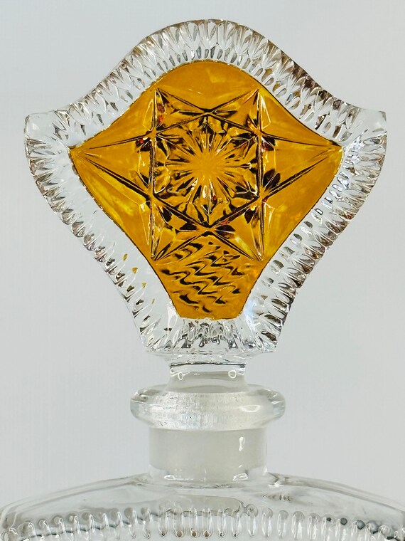 1930’s Art Deco/Bohemia Style Crystal Glass Perfu… - image 3