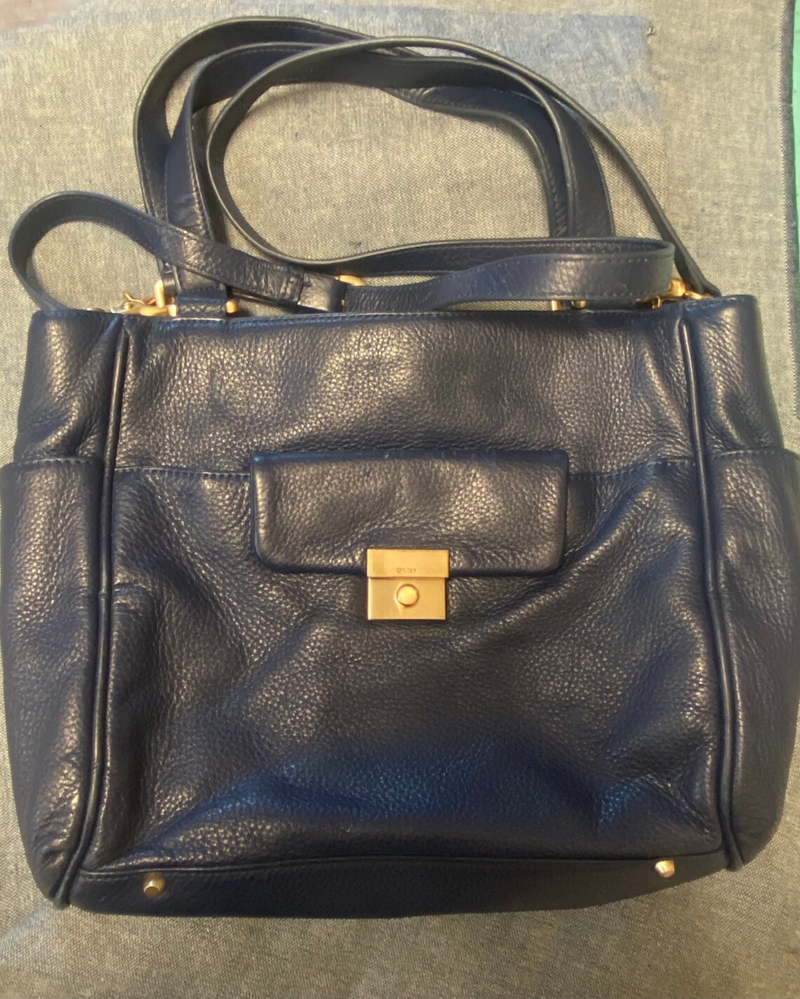 Vintage Leather DKNY Shoulder Bag/Purse Ultimate Everyday Etsy