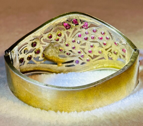 Late 1800’s Antique Silver and Ruby (Pinkish Red)… - image 8