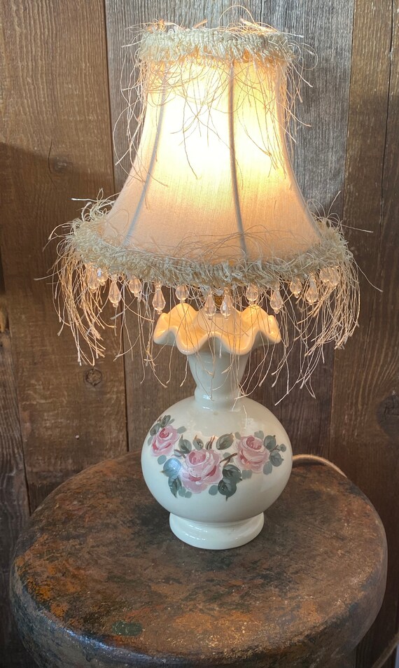 Antique Victorian Late 1800 Early 1900s Small Porcelain Floral