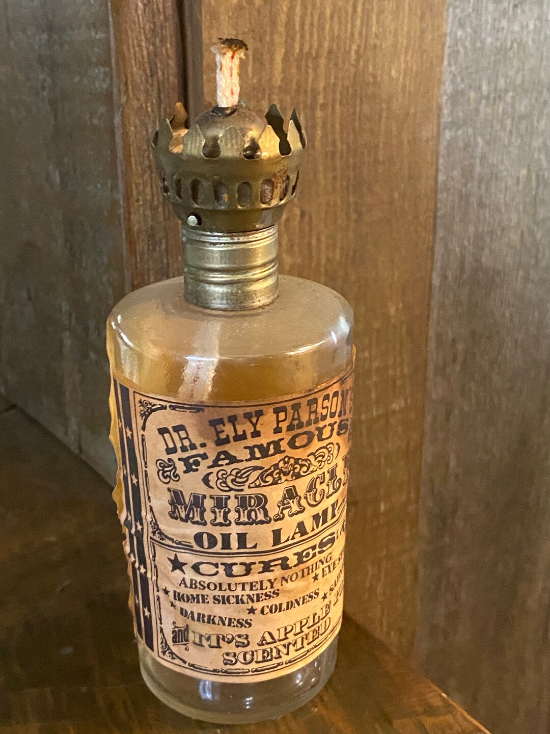 Dr. Ely Parsons Miracle Oil Lamp Vintage Etsy