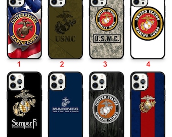 Marine Corps Cases for iPhone 17 16 15 14 13 12 11 Pro Max Plus Air | Personalized Design Custom Phone Cover Protective #D