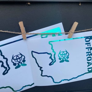 PNW OFFROAD State Decals- Washington State