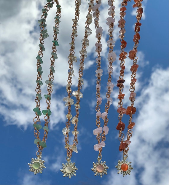 Crystal chip deals necklace