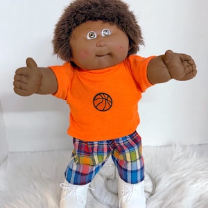 Custom Restored Restyled Refurbished Vintage 1985 Cabbage Patch Kid HM9 AA Fuzzy Hair Boy Doll