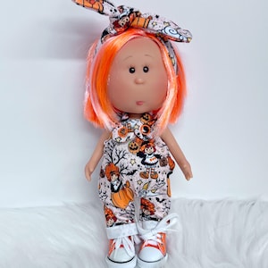 Little Mini Mia 9” Nines Artesanals d&#39;Onil Custom Light Skin Strawberry Shortcake Halloween Doll