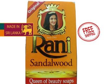 2 Rani Ayurveda Seifen Rote Sandelholzseife Naturrein aus Sri Lanka 90g*2 versandkostenfrei | Befeuchten Sie Ihren Körper mit Natürlichen Sandelholzseifen