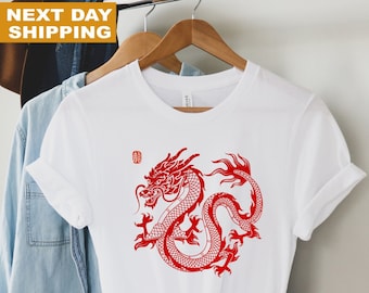 2024 Year Of The Dragon Shirts, Happy Chinese New Year 2024, China Shirt Gift, Chinese Dragon, Animal Lover Shirt, Wild Animal Shirt Ideas
