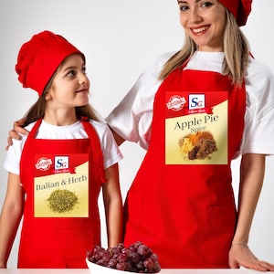 Spice Girl Aprons, Condiments Matching Apron, Group Halloween Costumes, Food Seasoning, Family Kitchen Aprons, Halloween Adult Youth Toddler