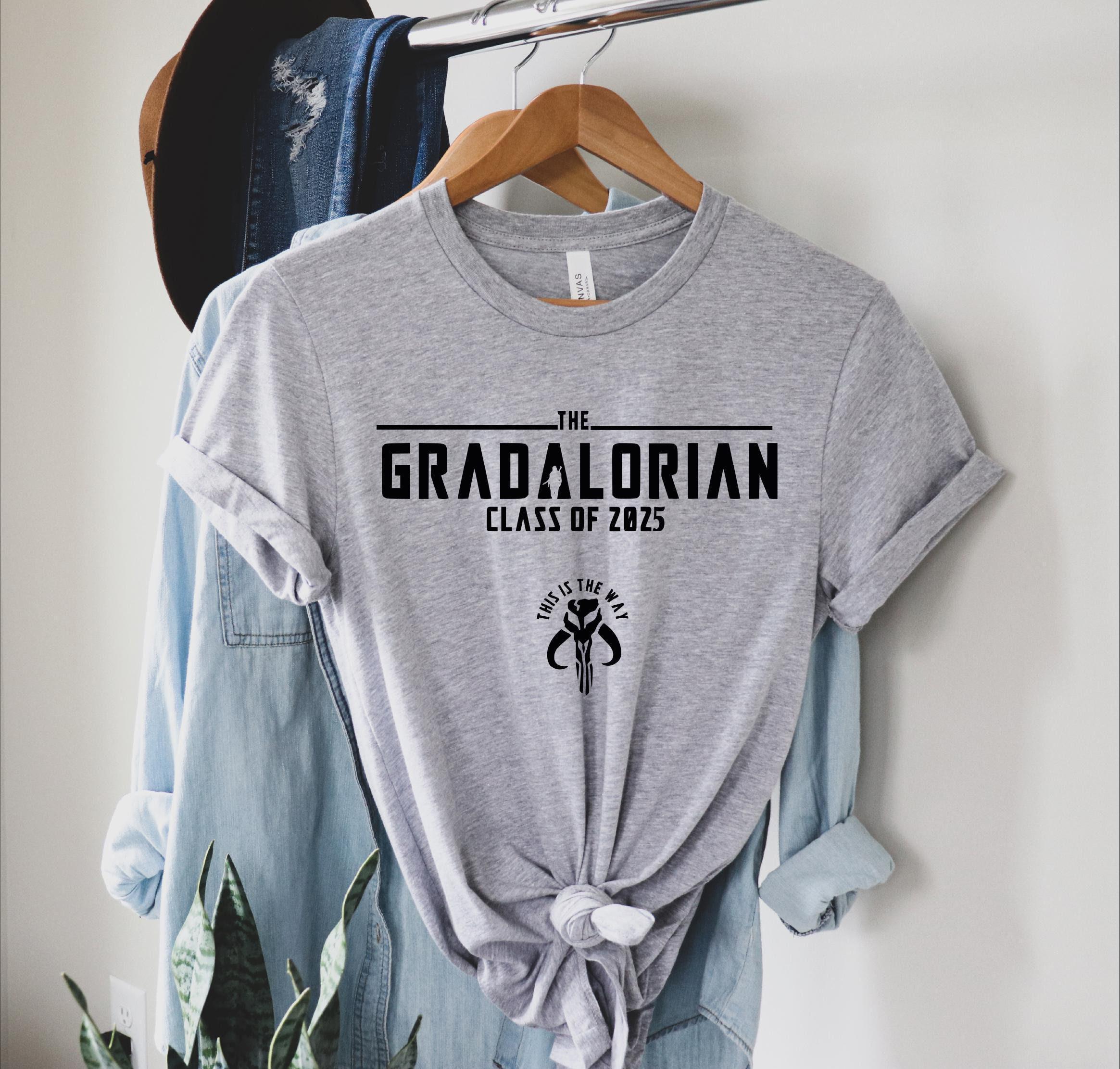 The Mandalorian Graduation 2025, Star wars Graduate Tee, Gradalorian Class of 2025,Senior t-shirt, COLLAGE LIFE, Gift for senior,Disney grad
